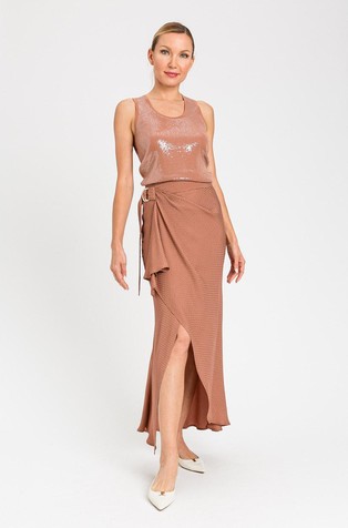 Pleten top sa šljokicama