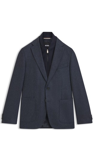 Slim fit sako s unutarnjim umetkom