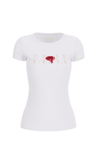 Amour T-shirt with rhinestones