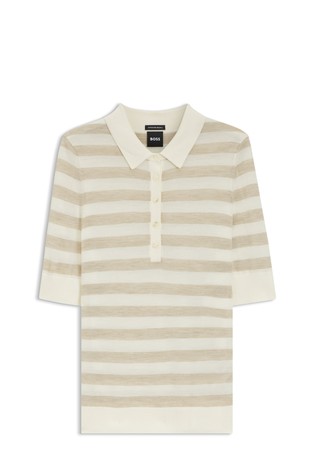 Pletena polo majica kratkih rukava od djevičanske vune