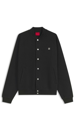 Oversized fit bomber jakna s logo našivkom