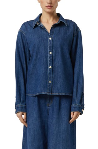 Loose fit denim košulja-jakna dugih rukava