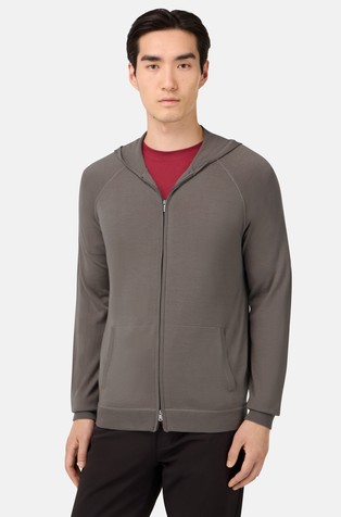 Kardigan od merino vune s kapuljačom