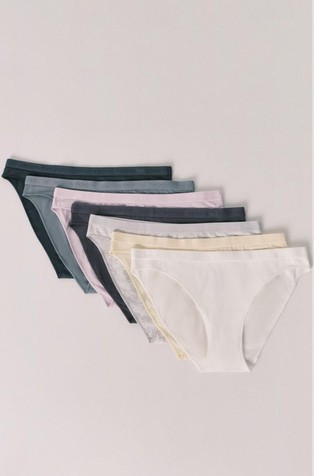 Pack 7 stretch cotton panties