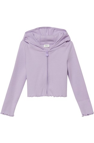 Rebrast pulover s kapuljačom