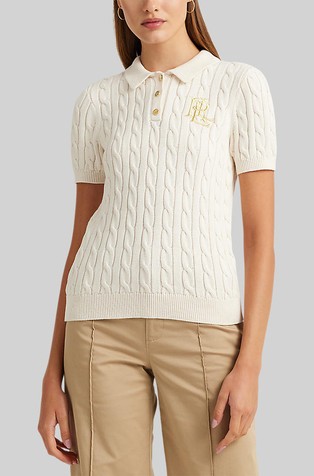 Pletena polo majica kratkih rukava