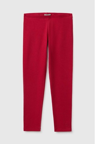 Stretch cotton leggings with logo