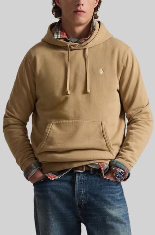 Pulover s kapuljačom i frotirnom unutrašnjošću