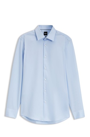 Slim-fit shirt in cotton poplin