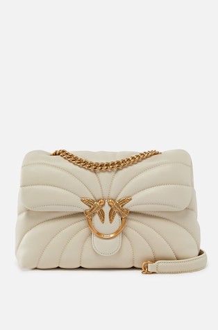 Large Quilted Butterfly Love Bag Shoulder Bag