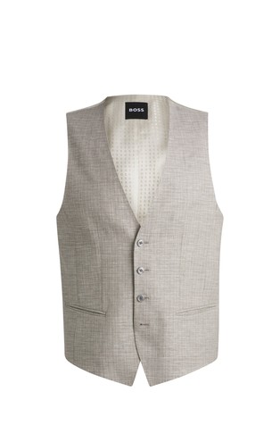 Slim fit prsluk s mikro uzorkom