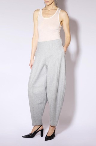 Cashmere blend balloon trousers