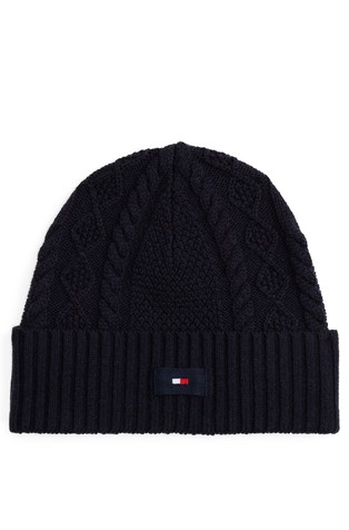 Pletena kapa od mješavine vune