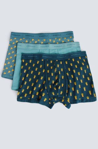 3-pack boxers in stretch cotton