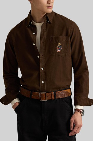 Polo Bear custom fit pamučna košulja