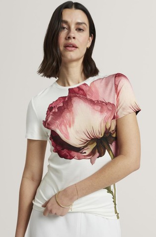 Pripijena majica s otiskom cvijeta