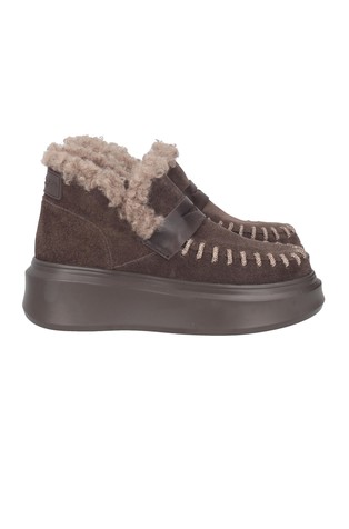 Vivienne ankle boot in suede with rhinestone