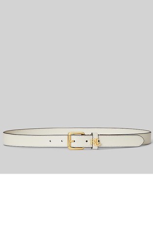 Uzak kožni remen s logo detaljem