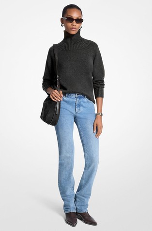 Vuneni pulover s visokim ovratnikom