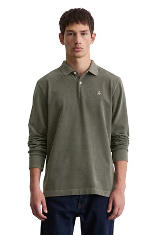 Regular fit polo majica dugih rukava od organskog pamuka