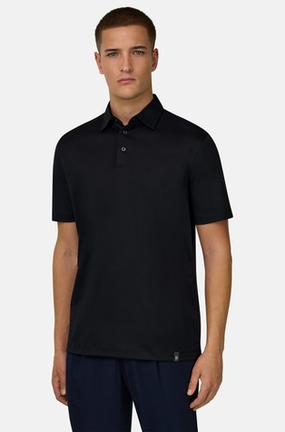 Cotton and Silk Blend Polo Shirt