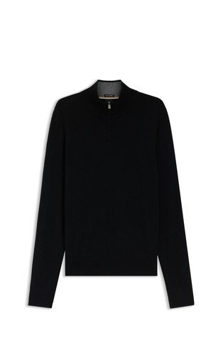 Pleten pulover od vune i kašmira s djelomičnim kopčanjem