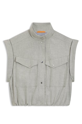 Prsluk od rastezljive flanelske tkanine