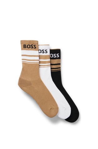 Paket od 3 para čarapa s prugama i logotipom