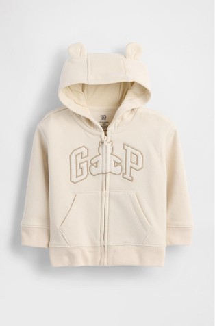 Baby VintageSoft Bear Logo Zip Hoodie