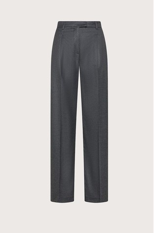 Straight fit trousers in wool blend