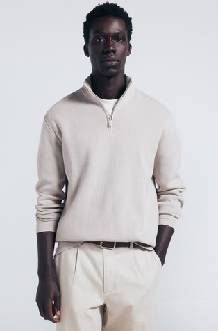 Milano zip fastening jumper