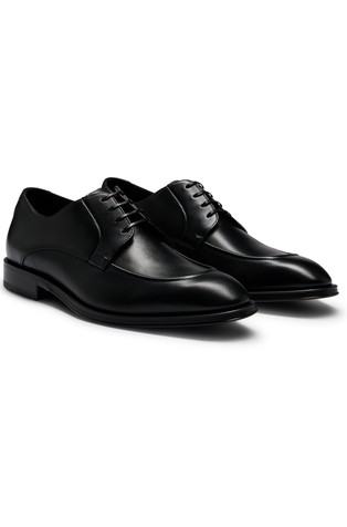 Kožne derby cipele s ukrasnim dvostrukim šavovima