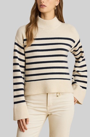 Prugast pleten pulover od mješavine vune