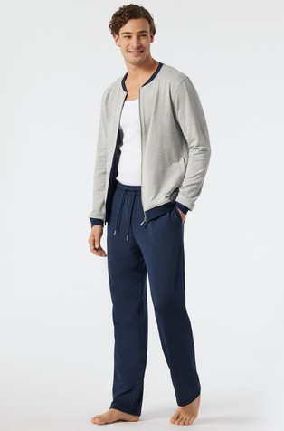 Sleep+Lounge - Lounge suit with zipped jacket and pants