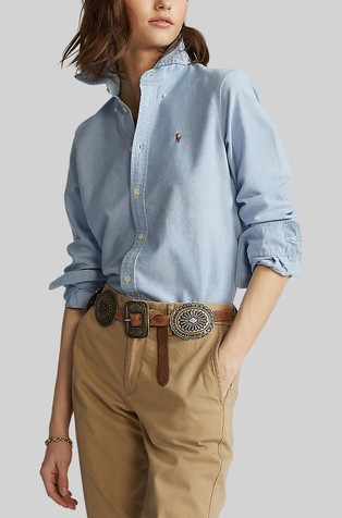 Slim fit oxford pamučna košulja