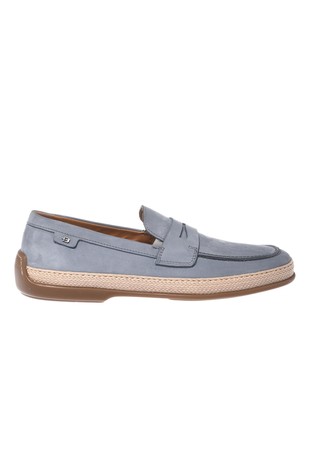 Nubuck leather loafers