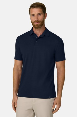 Short-sleeved Polo In Stretch Supima Cotton