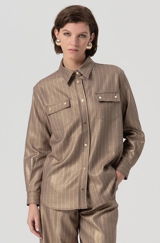 Oversized košulja s prugastim uzorkom