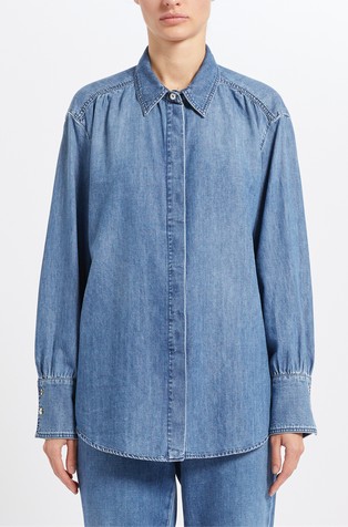 Denim košulja od mješavine pamuka