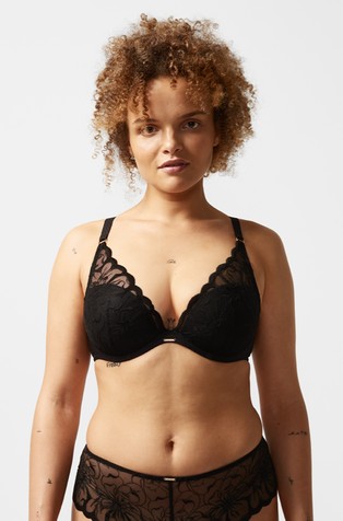 Fleurs Plunging T-Shirt Bra