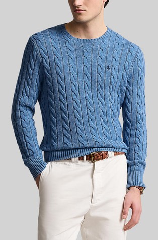 Strukturirano pleten pamučni pulover