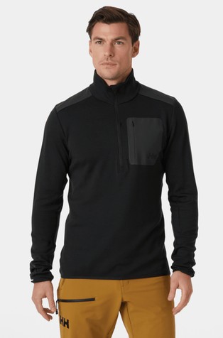 LIFA® Merino skijaška majica s djelomičnim kopčanjem