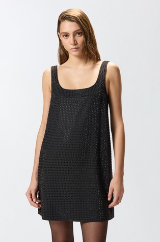 Mini haljina s ukrasnim kamenčićima