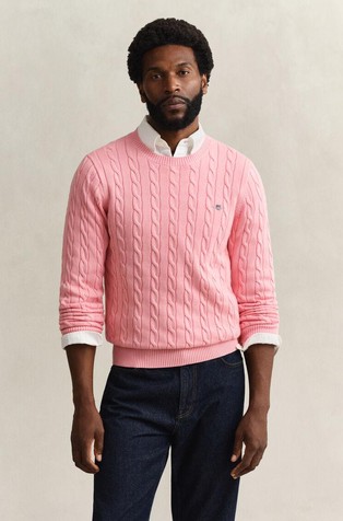 Pleten pamučni pulover