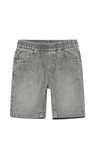 Loose fit denim kratke hlače s elastičnim obrubom