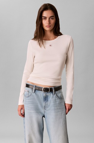 Long Sleeved T-Shirt with Logo Label