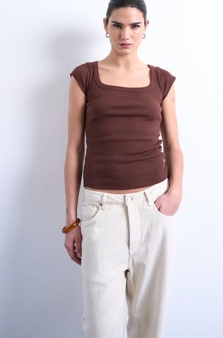 TSMETTE stretch cotton tee