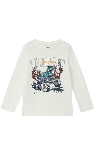 Majica dugih rukava s otiskom dinosaura