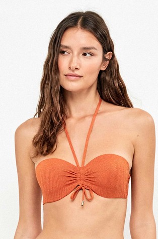 Bandeau gornji dio kupaćeg kostima od lurex pikéa