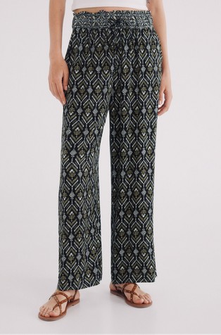 Viskozne palazzo hlače s uzorkom